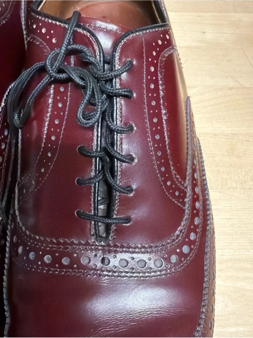 Allen Edmonds wingtip fit